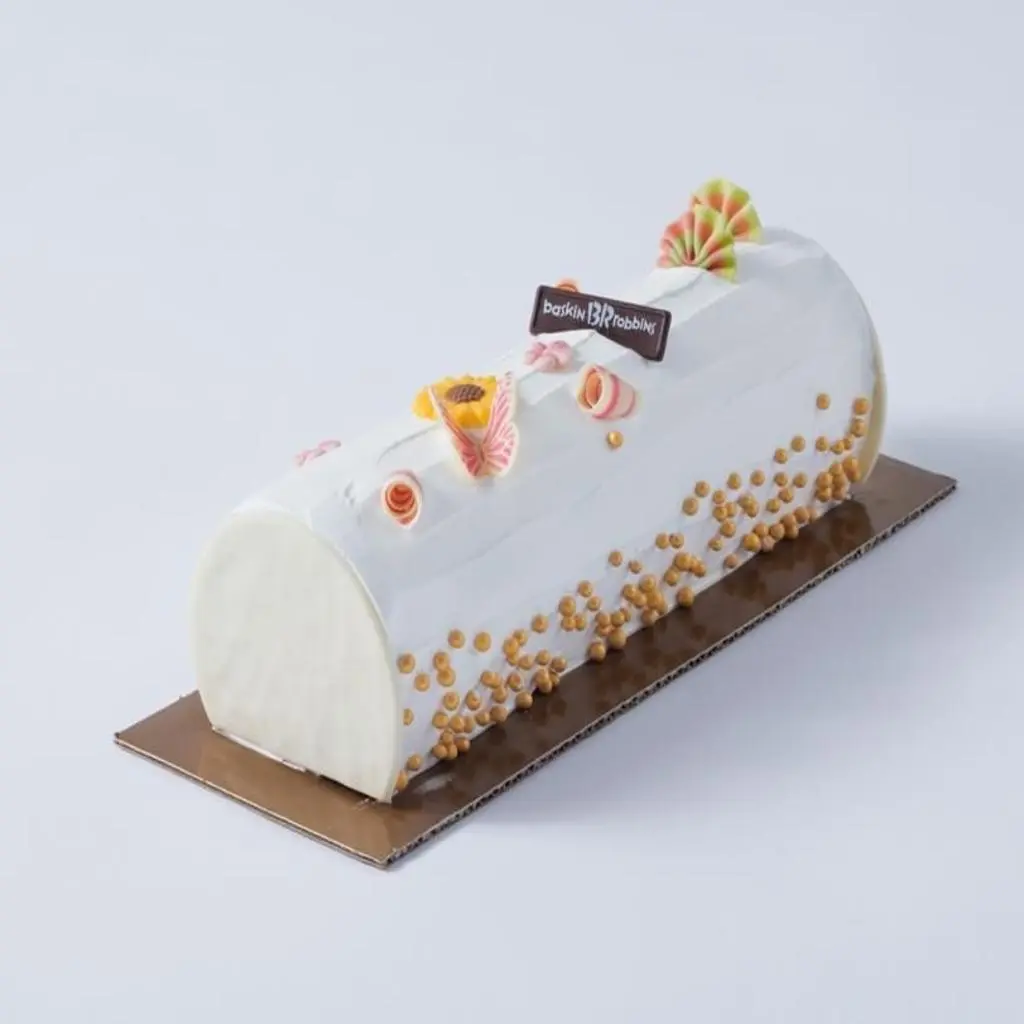 Choco Caramel Log Cake